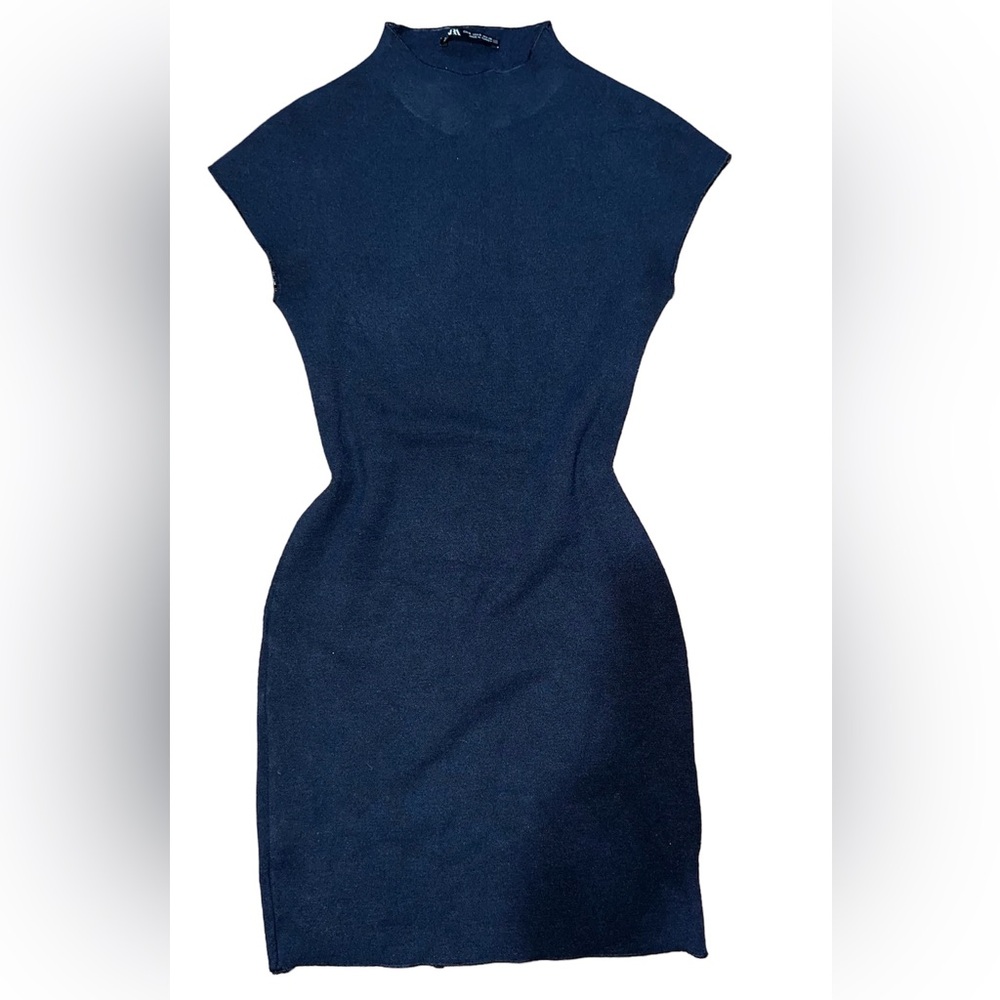 ZARA navy blue dress